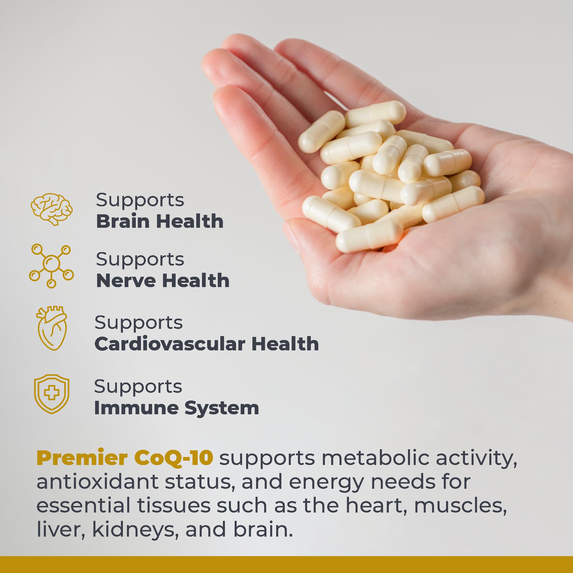 Premier Research Labs CoQ10 - Coenzyme Q10, Co Q 10 Supplement, 100mg Capsules, Ubiquinol Co Enzyme Q-10 with Red Algae & MCT Oil - 60 Vegetarian Capsules Premier Research LabsAu supplements
