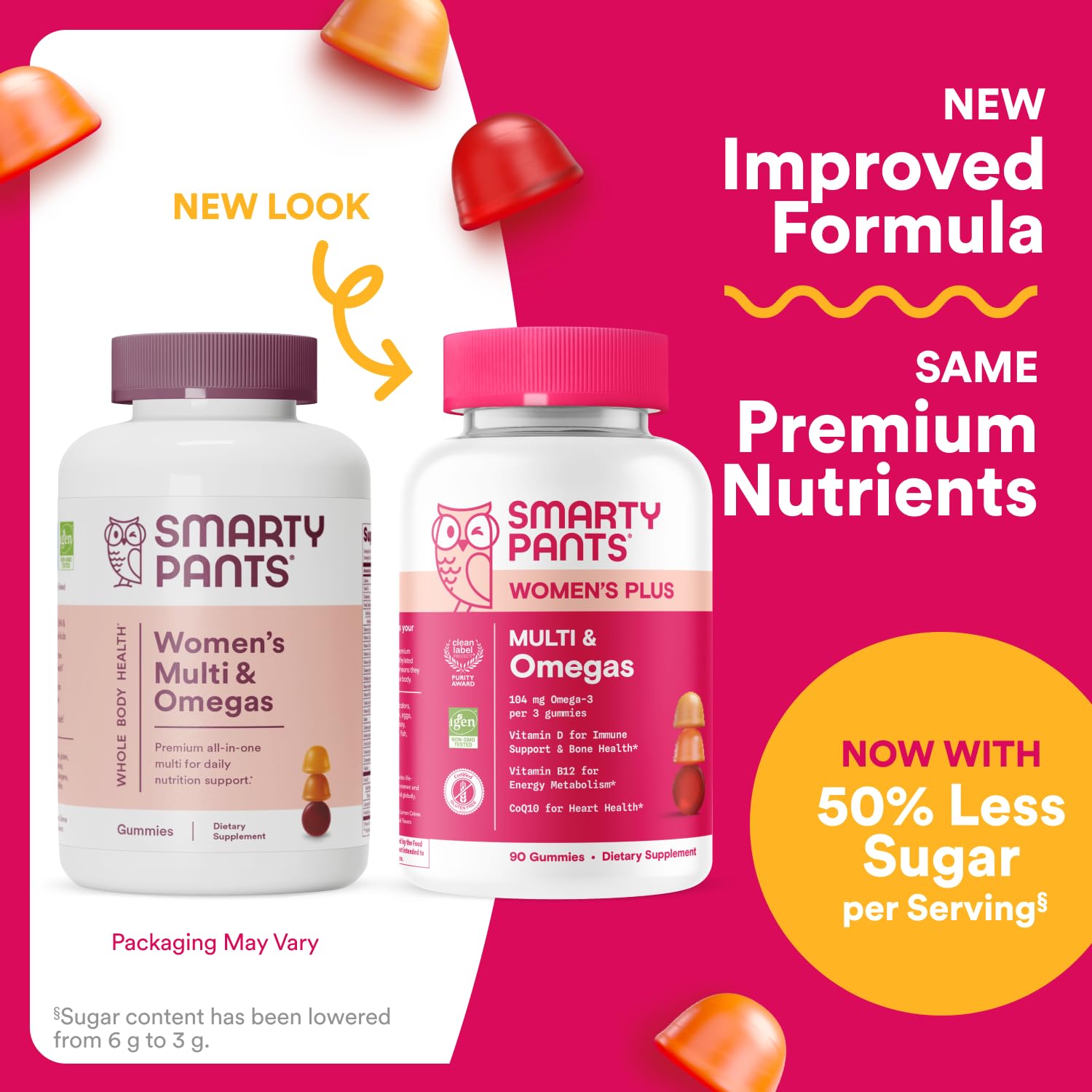 SmartyPants Women's Multivitamin Gummies - Improved Formula: Omega 3 (DHA/EPA), Methylfolate, CoQ10, Vitamin D3, C, Vitamin B12, B6, A, K & Zinc SmartyPantsAu supplements