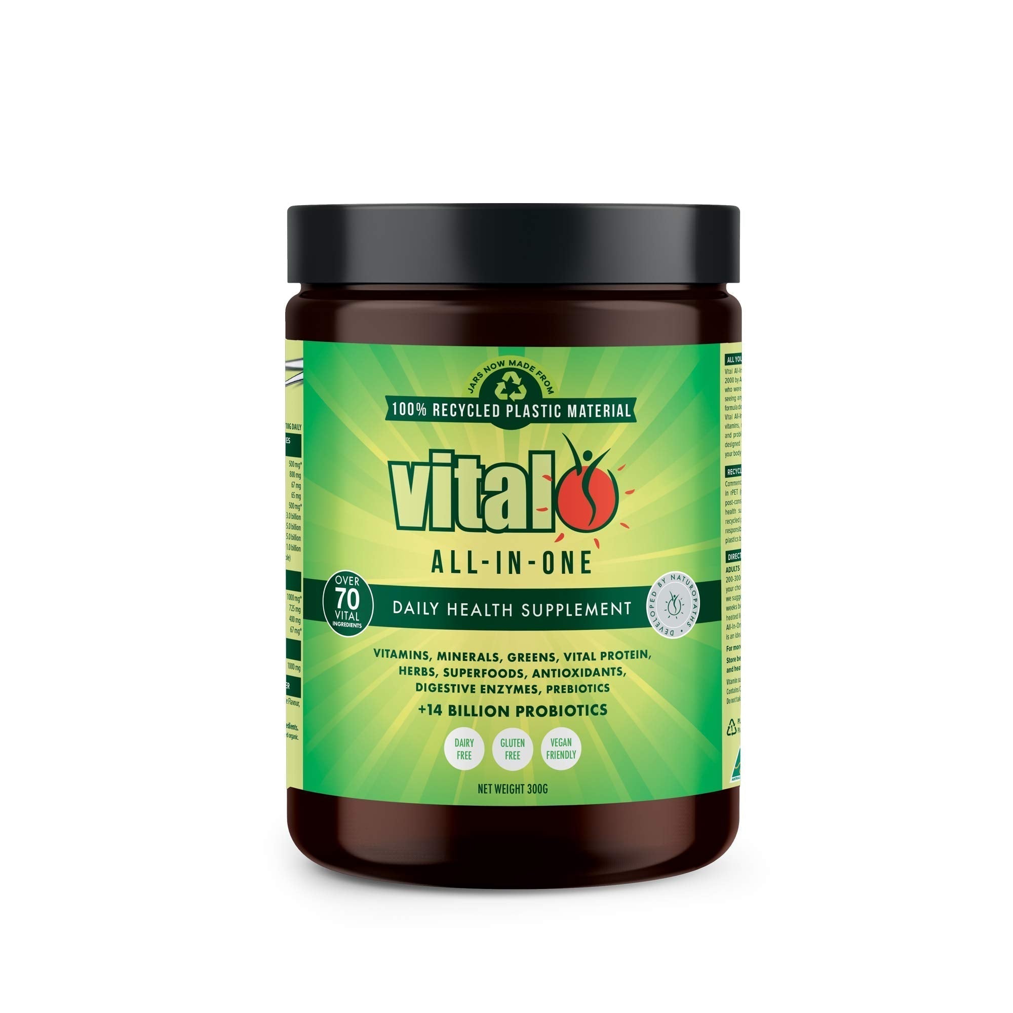 Vital Greens Antioxidant Superfood Powder Natural Multivitamin Formula 300gm / 10.58oz Vital GreensAu supplements