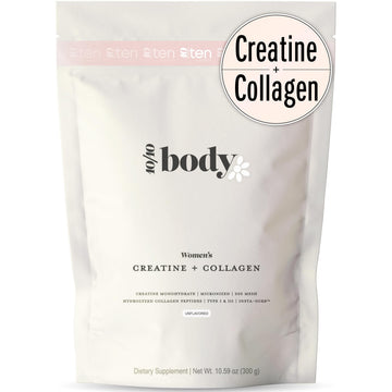 New - Creatine + Collagen for Women – Supports Lean Muscle Growth & Development, Booty Gain, Energy & Recovery – 5g Creatine Monohydrate Plus 5000mg Collagen Peptides Combo – Unflavored, 30 Servings 10Ten NutritionAu supplements