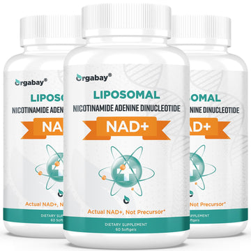 Orgabay Liposomal NAD+ Supplement 500 mg, High Absorption, Boost NAD+ with TMG 250 mg, Actual NAD Plus More Efficient Than Nicotinamide Riboside, Support Cellular Energy, Healthy Aging | 180 Softgels OrgabayAu supplements