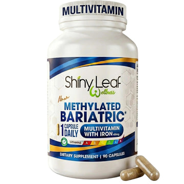 Shiny Leaf Methylated Bariatric Multivitamin with Iron 45mg – Once Daily Capsule, Made in USA, ASMBS Compliant Bariatric Vitamins Shiny LeafAu supplements