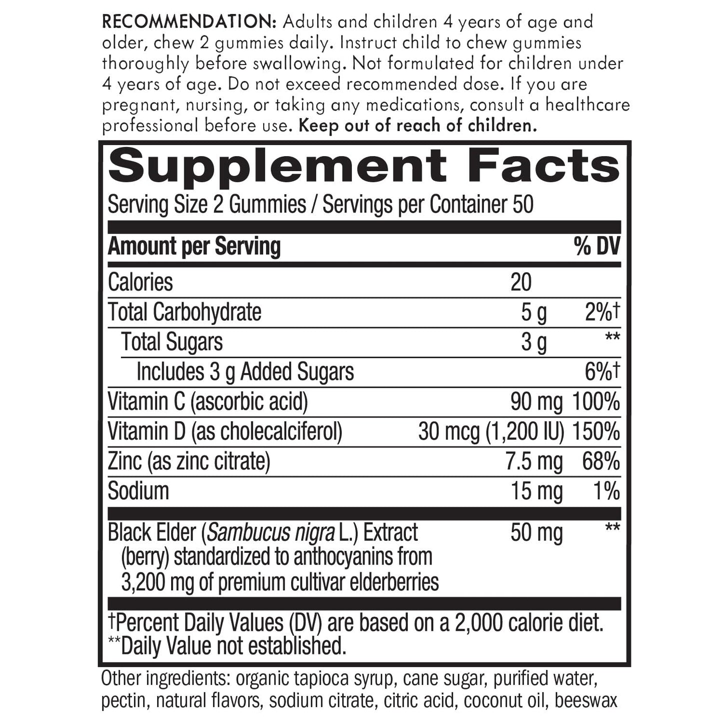 Nature's Way Sambucus Elderberry Gummies - Immune Support Supplement for Kids Nature's WayUS supplements