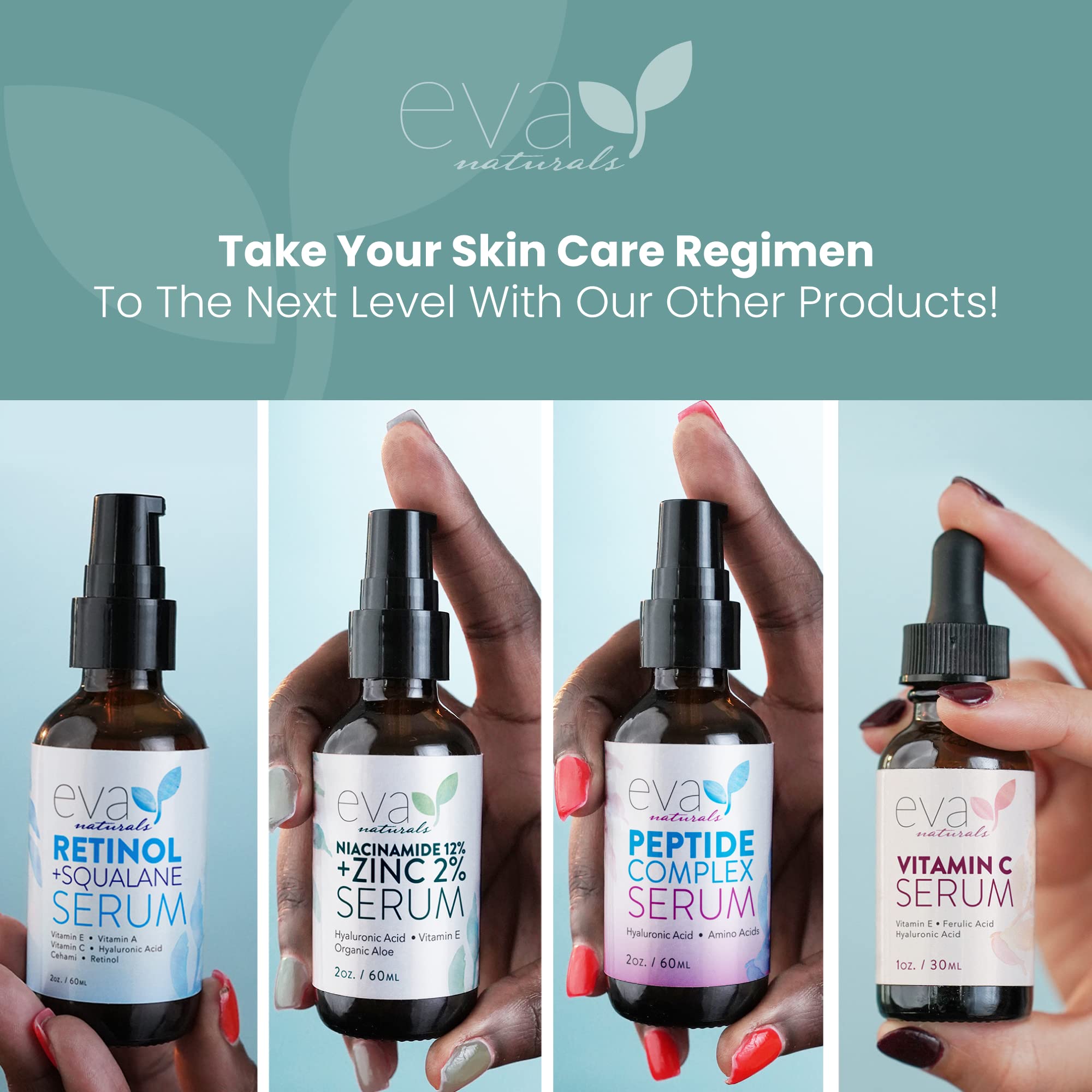 Vitamin C Serum for Face - Vitamin C Facial Serums with Hyaluronic Acid, Retinol Eva NaturalsAu supplements