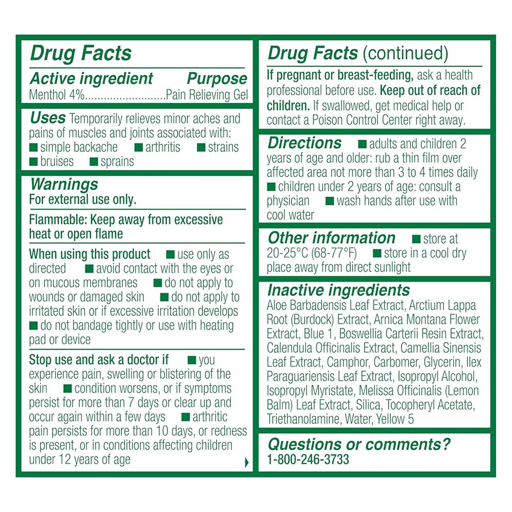 Biofreeze 13451 Roll-On Pain-Relieving Gel, 2.5 FL oz, Green Topical, Arthritis, Strains, Bruises, & Sprains (7.5 Fl Oz (Pack of 3), 3, Count) BiofreezeAu supplements