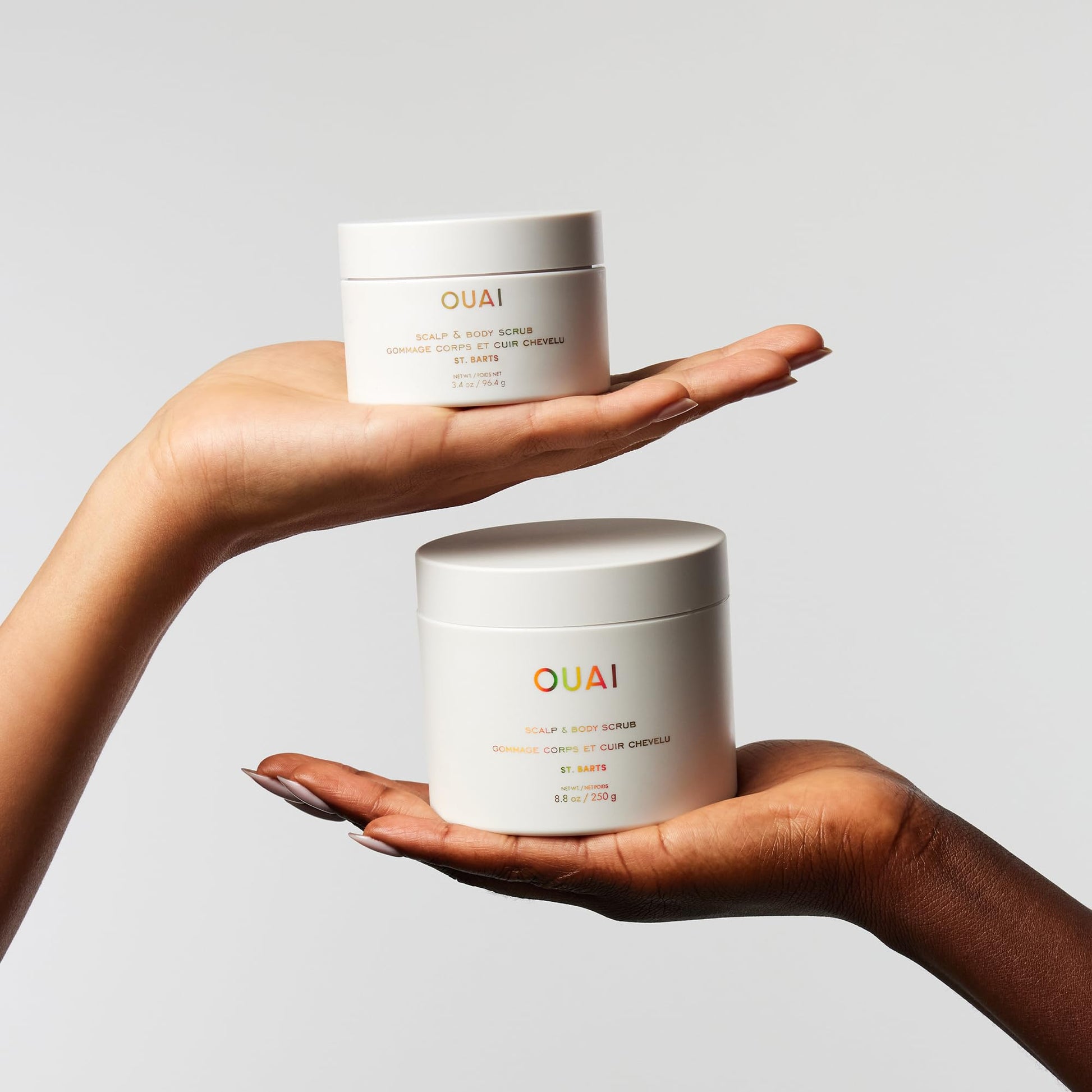 OUAI Scalp & Body Scrub, St. Barts Travel Size - Exfoliating Body Scrub with Sugar & Coconut Oil Blend for Smooth, Moisturized Skin - Gentle Scalp Exfoliator for Removing Product Build Up (3.4 oz) OUAIAu supplements