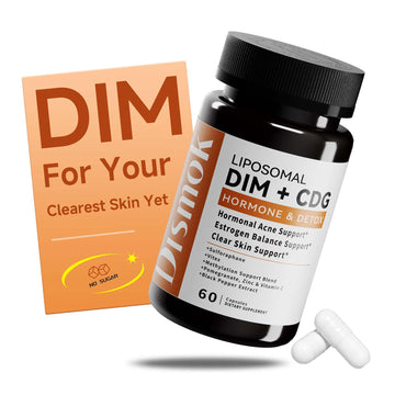 DIM Supplement 400 mg | Advanced Liposomal Multi-Action Complex for Estrogen Balance in Women & Men | Supports Hormonal Acne, Healthy Estrogen Metabolism & Clear Skin | Third-Party Tested DismokAu supplements