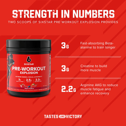 Six Star Pre Workout, PreWorkout Explosion, Pre Workout Powder for Men & Women Six StarUS supplements