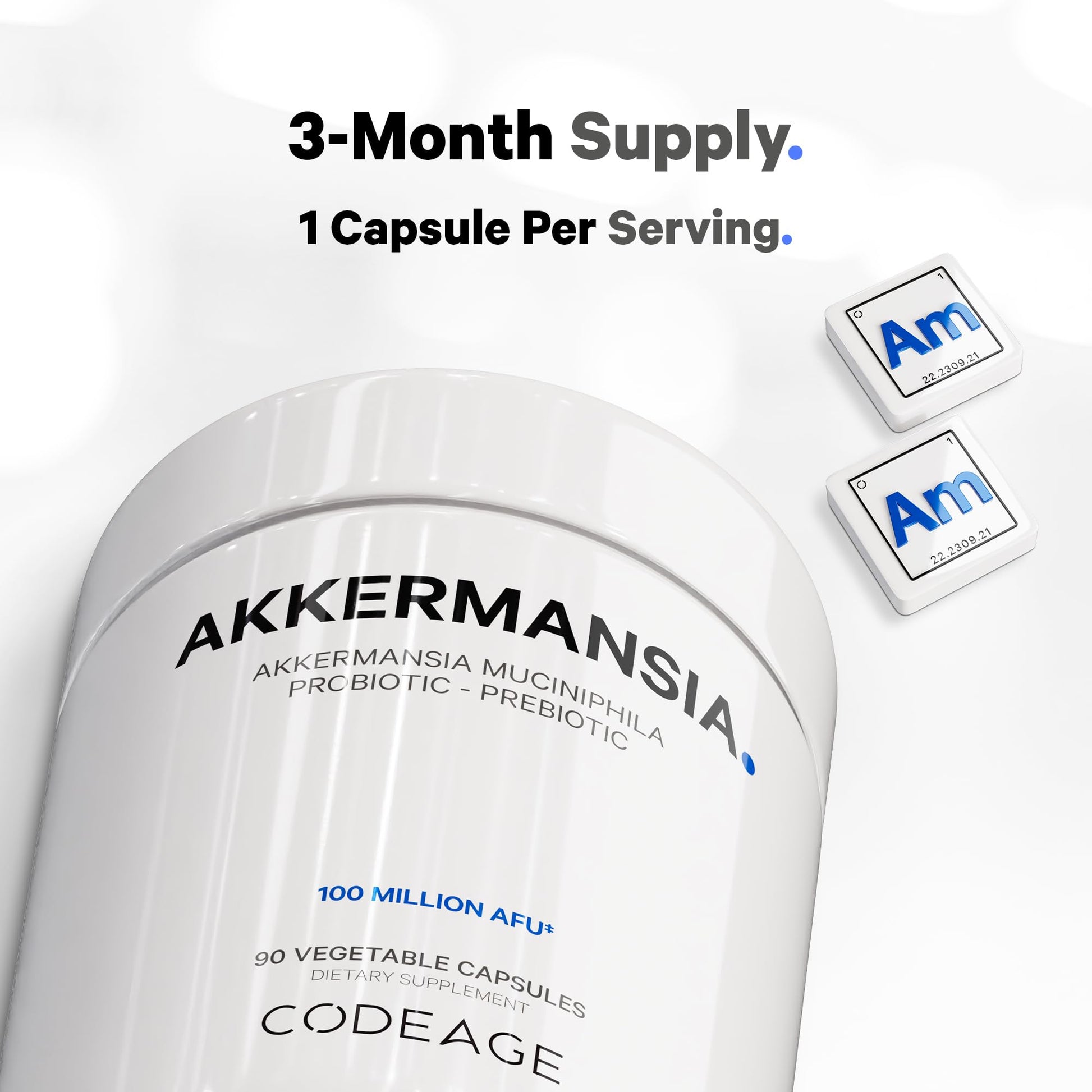 Codeage Akkermansia Muciniphila Probiotic Supplement - 3-Month Supply of Akkermansia CodeageAu supplements