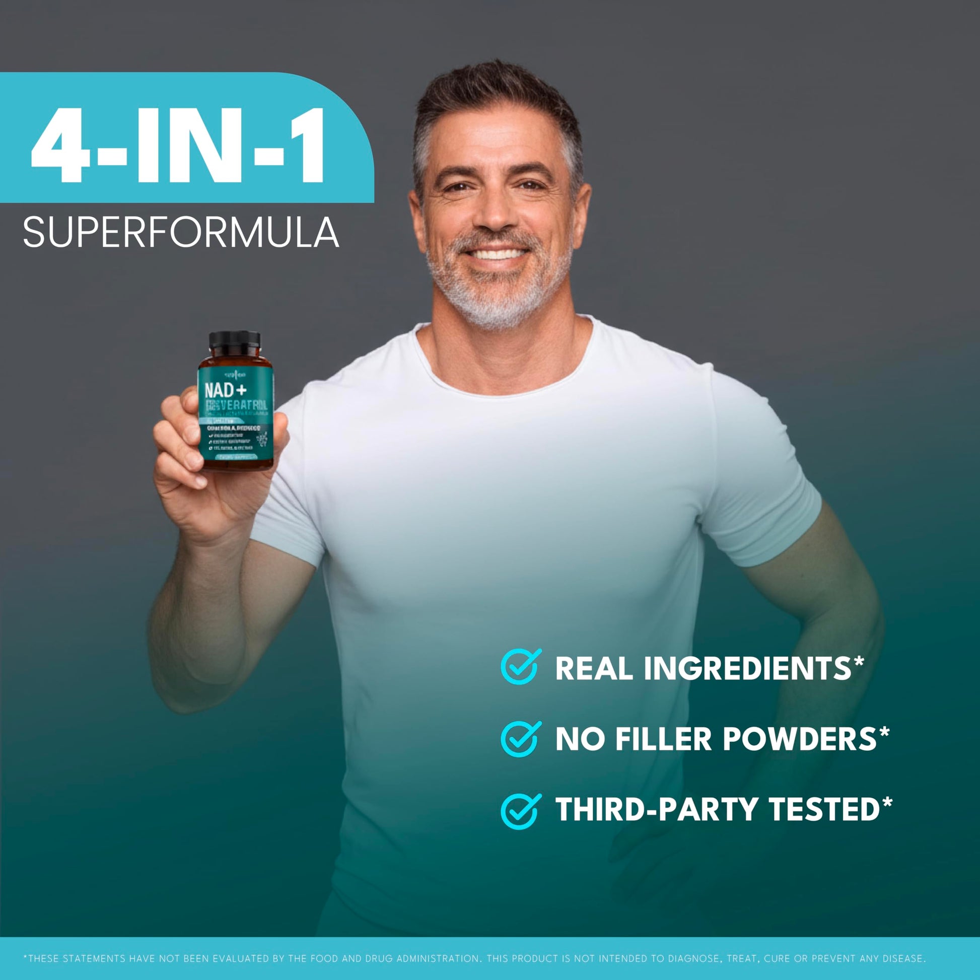 NEW AGE NAD+ Supplement Complex – NAD+ 300 mg with Astaxanthin, Urolithin A, Resveratrol, CoQ10 & Antioxidant Blend – Cellular Energy, Support or Women & Men – Vegan, Non-GMO- 120 Count NEW AGEAu supplements