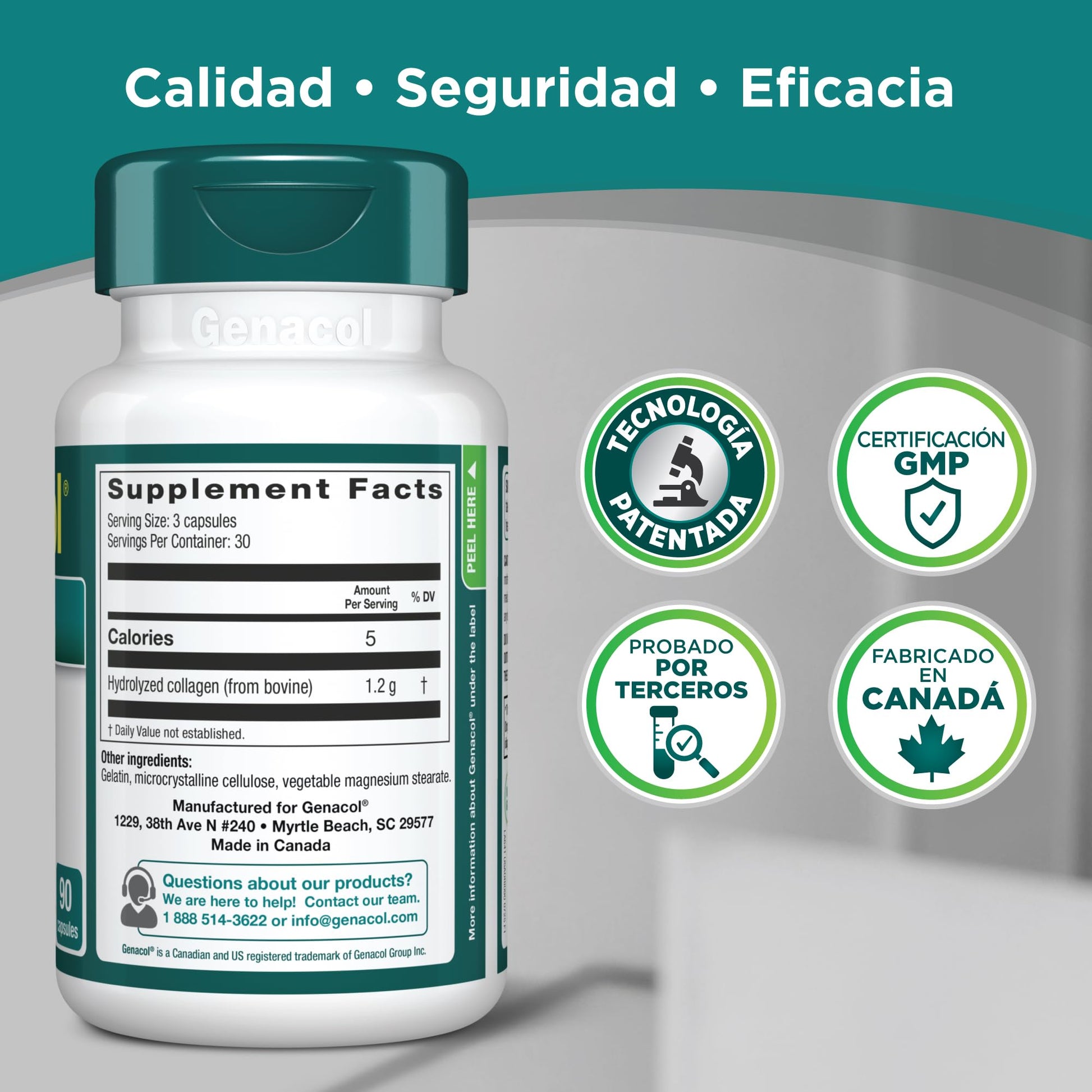 Collagen Peptides Joint Supplements for Men & Women by Genacol | Exclusive Hydrolyzed Collagen Pills | Helps Maintain Healthy Joints | Colageno Hidrolizado | Genacol Original 180 Capsules GenacolAu supplements