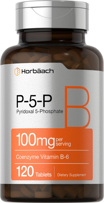 P-5-P Activated Vitamin B6 100mg | 120 Tablets | Vegetarian Supplement, Non-GMO HorbäachAu supplements