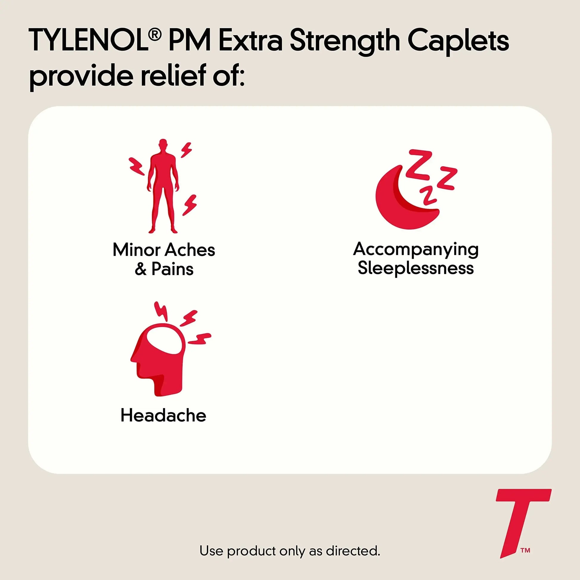 Tylenol PM Extra Strength Nighttime Pain Reliever & Sleep Aid Caplets, 500 mg Acetaminophen & 25 mg Diphenhydramine HCl, Relief for Nighttime Aches & Pains, Non-Habit Forming, 150 ct TylenolAu supplements