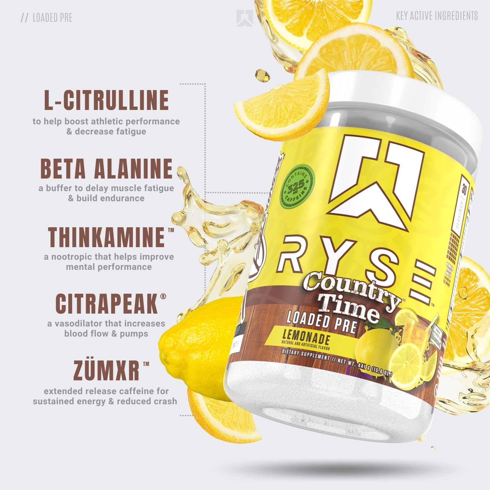 RYSE Up Supplements Loaded Pre Workout Powder Supplement for Men & Women RYSE Up SupplementsUS supplements