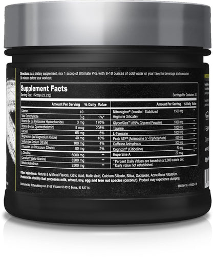 B BODYBUILDING.COM Elite Ultimate PRE Blue Slushie B BODYBUILDING.COMUS supplements