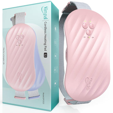 Slimpal AI Portable Heating Pad for Period Cramps, Smart AI Heat Chip, Electric Cordless Heating Belt for Back, Belly, Waist, Stomach, Menstrual Wearable Heating Pad Gifts for Girl Women Her Pink S2 SlimpalAu supplements