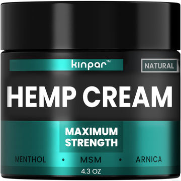 KINPAR Cream - Professional Gel Formula with Natural Turmeric, Arnica, MSM, Glucosamine, Eucalyptus & Emu Oil – Maximum Strength – Formulated in The USA - 4 oz KINPARAu supplements