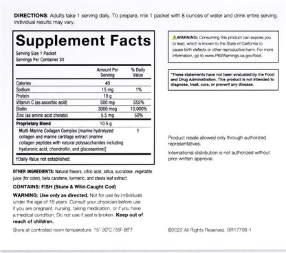 Serovital Skin Brilliance Marine Collagen – Hydrolyzed Marine Collagen Peptides SerovitalUS supplements