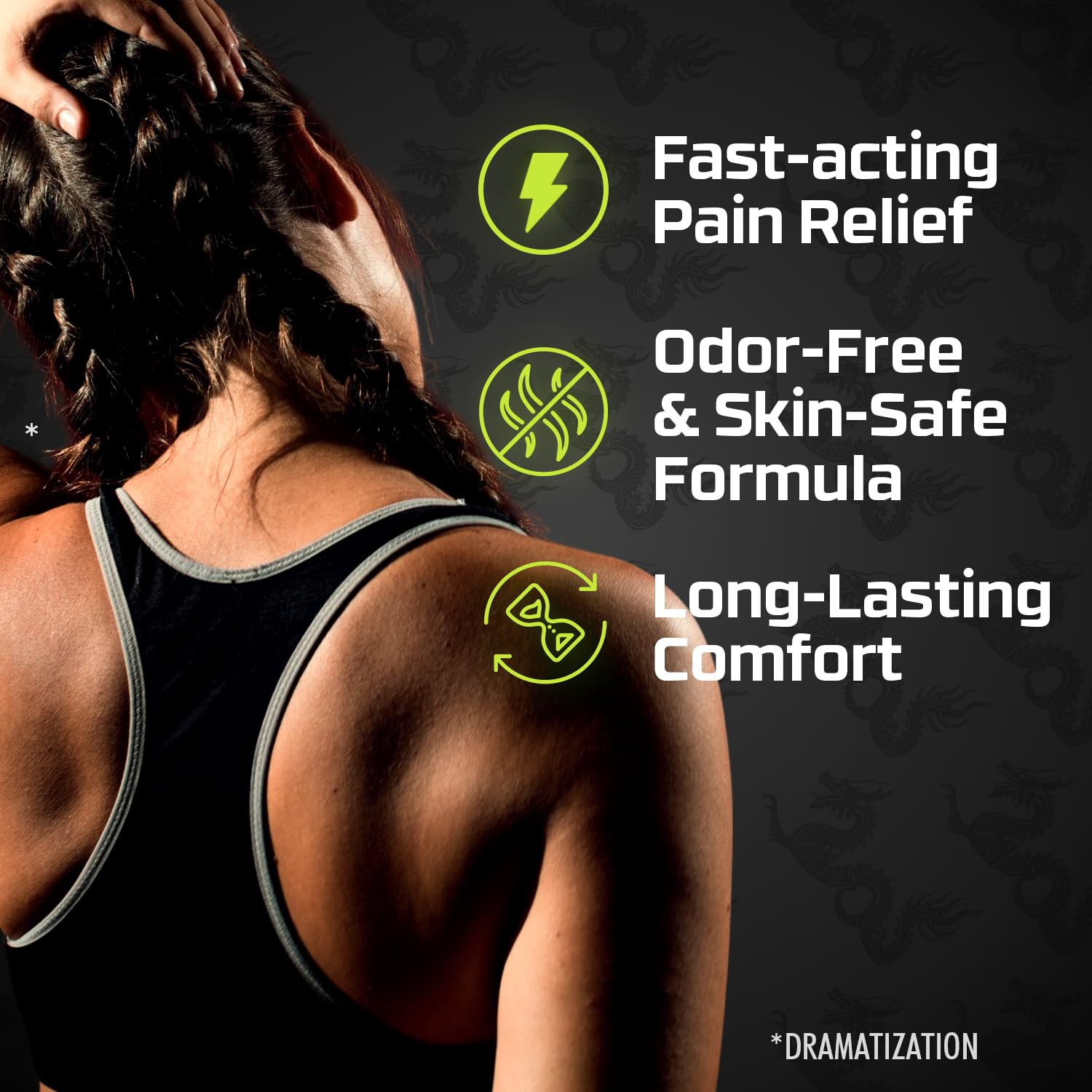 Dragon Numbing Cream Lidocaine 4% Maximum Strength Numbing Cream, Topical analgesic with Lidocaine for Muscle Relief, Pain Cream for Knees and Feet, 2.7 Oz DRAGONAu supplements