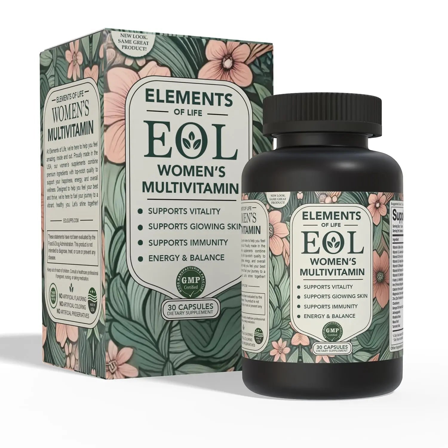 Elements of Life Multivitamin for Women – Daily Women’s Vitamins with MethyFolate, Organic Ingredients & Natural Supplements for Energy Elements of LIfeAu supplements