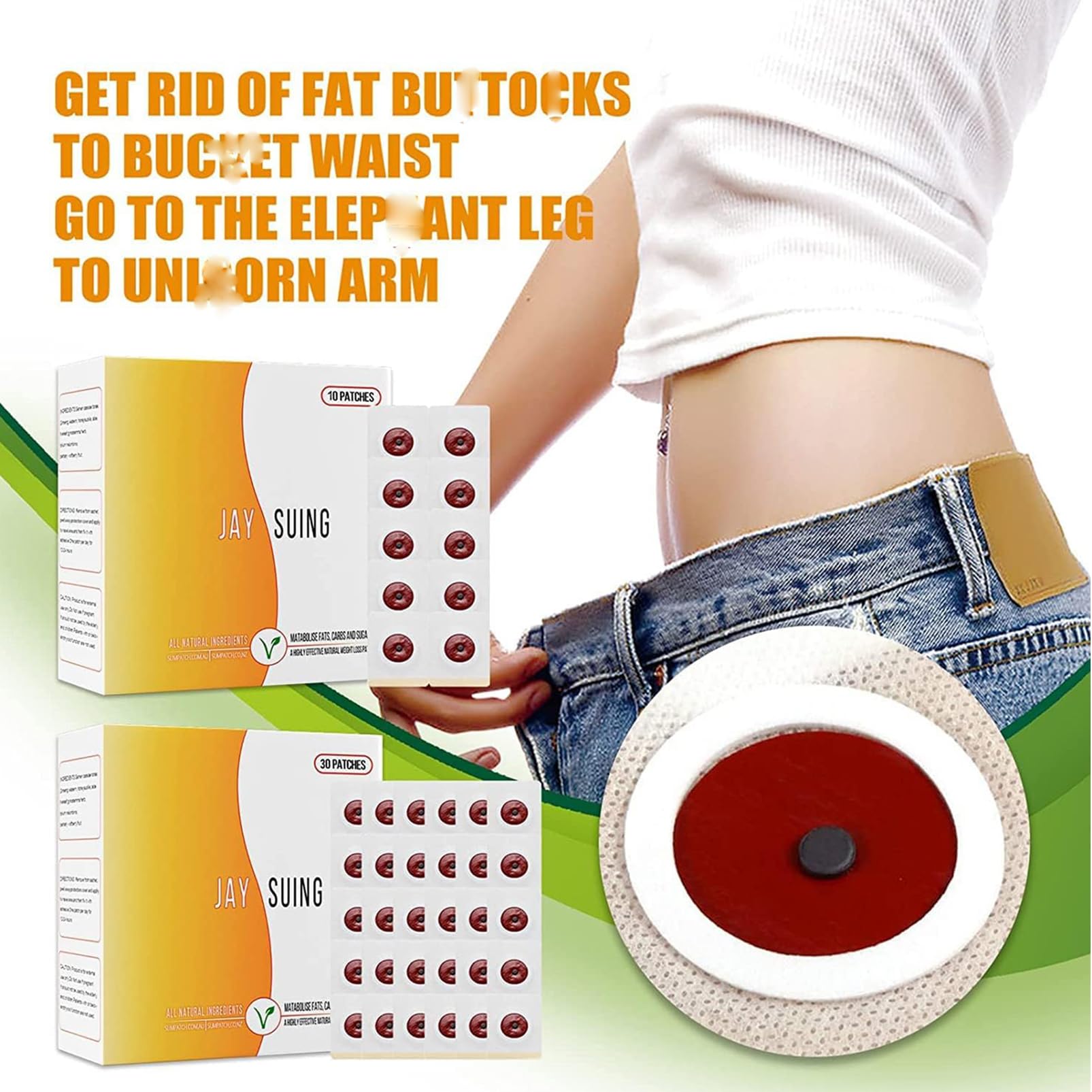 30Pcs Belly Patch, Waterproof Stickers for Women Girls, Natural Belly Sticker for Women and Men RosardenAu supplements
