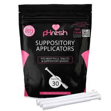 ACE NUTRITION pHresh Vaginal Suppository Applicators – Pack of 30 Individually Wrapped Disposable ACE NUTRITIONAu supplements
