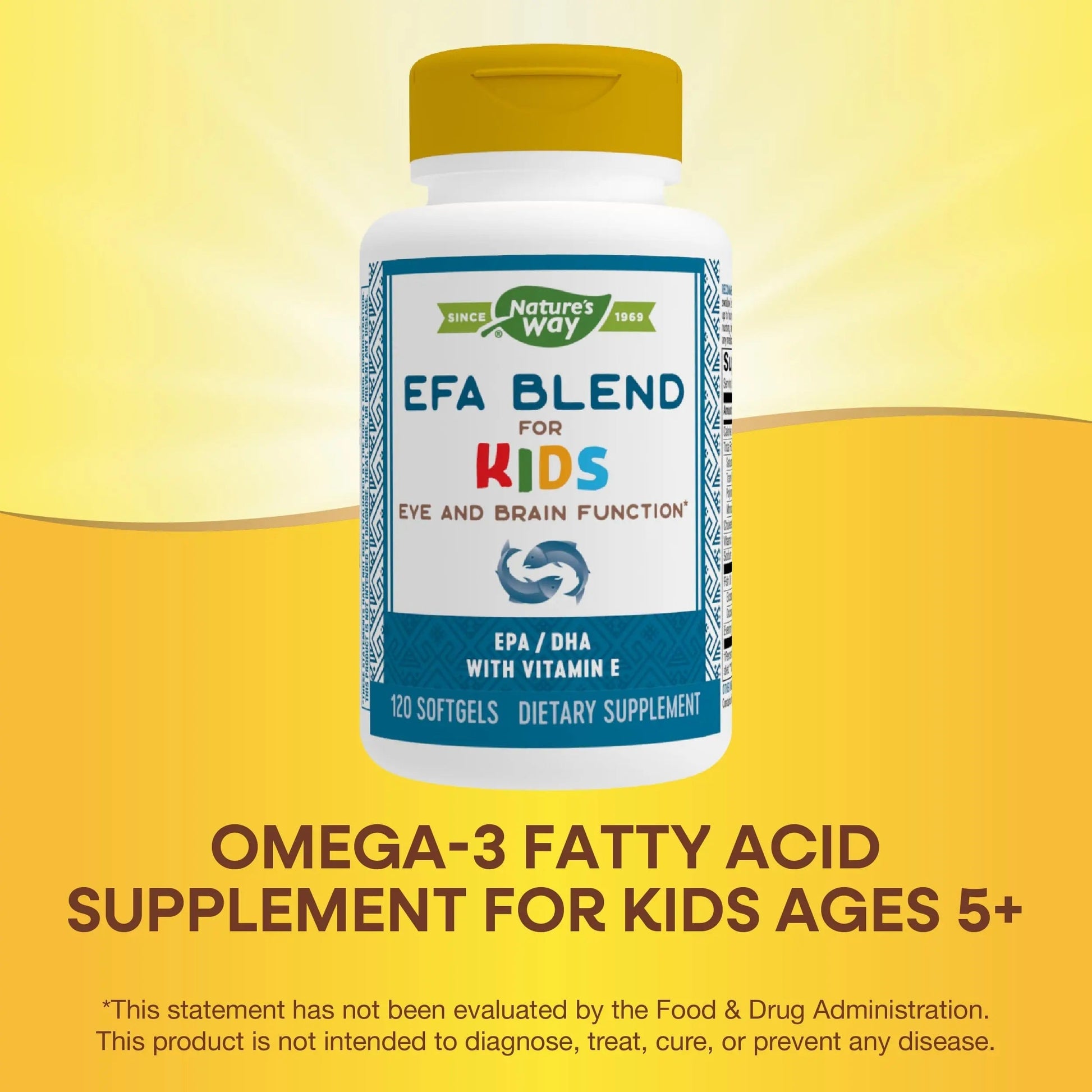 Nature's Way EFA Blend for Kids with vitamin E, Supports Eye and Brain Function*, 120 Softgels Nature's WayAu supplements