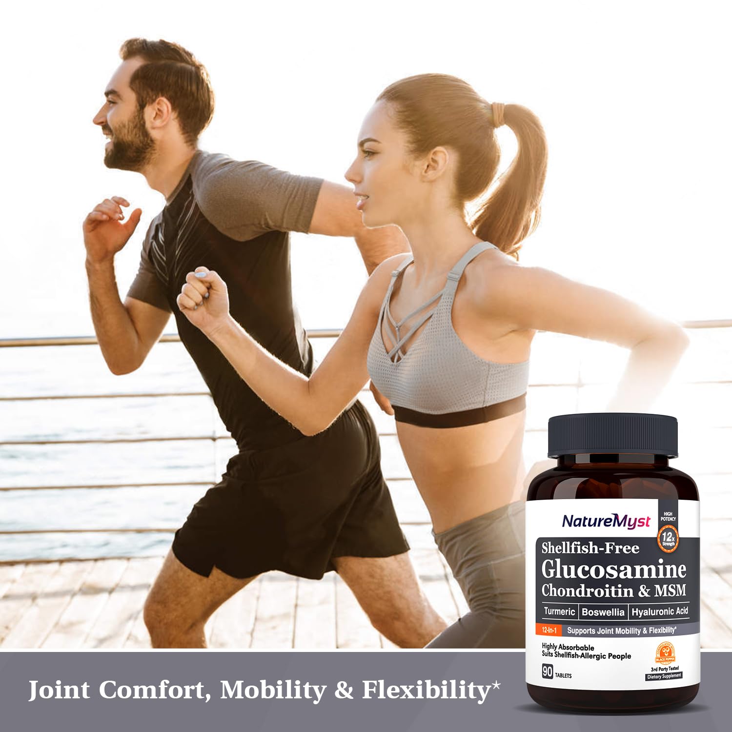 NatureMyst Glucosamine Chondroitin & MSM, Turmeric, Boswellia, Collagen, Hyaluronic NatureMystUS supplements