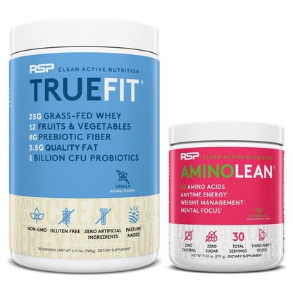 RSP NUTRITION AminoLean Pre Workout Energy (Watermelon 30 Servings) with TrueFit RSP NUTRITIONUS supplements