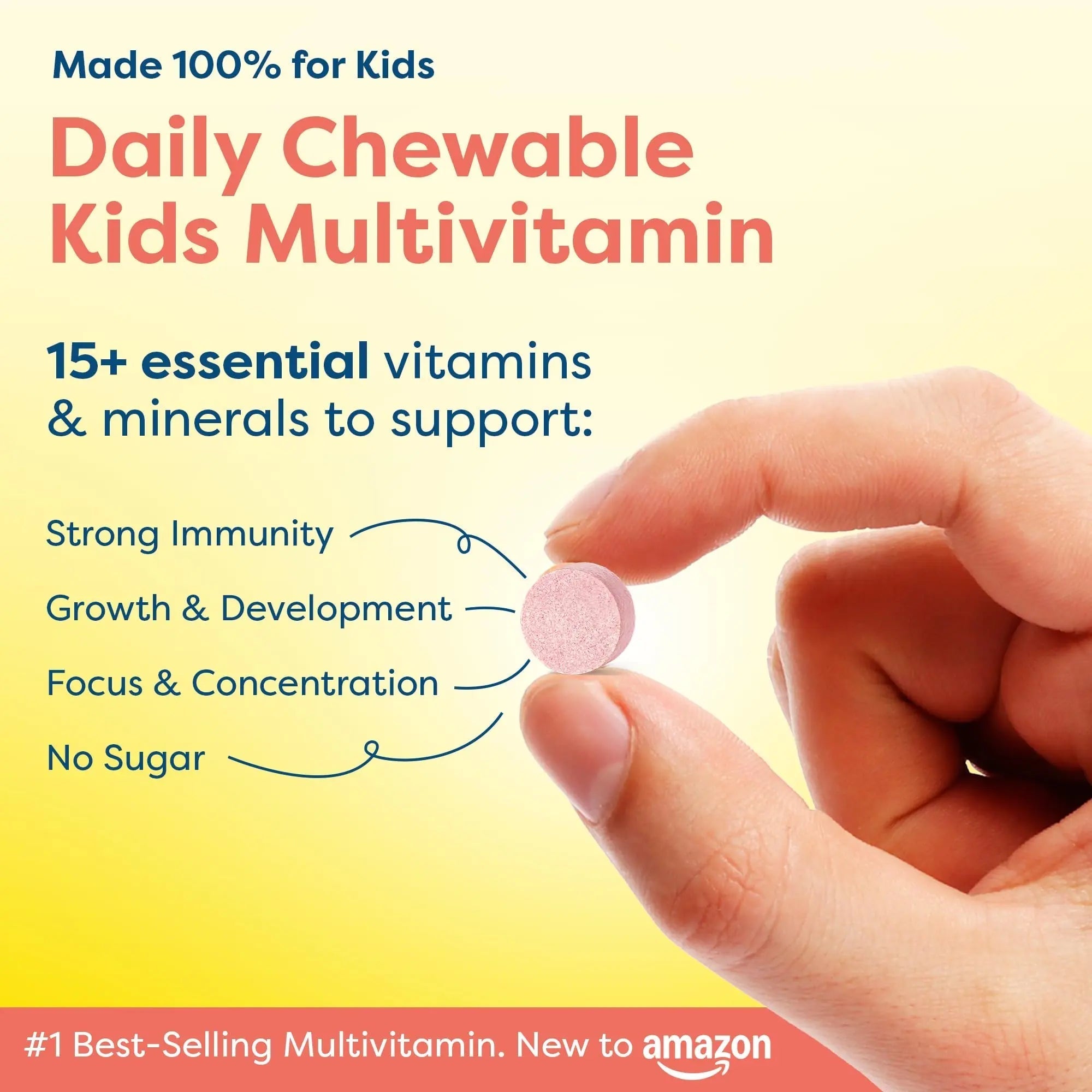 HIYA Kids Multivitamin Tablets – 15+ Essential Vitamins & Minerals with Fruits & Veggies for Ages 2+, Supports Growth HIYAAu supplements