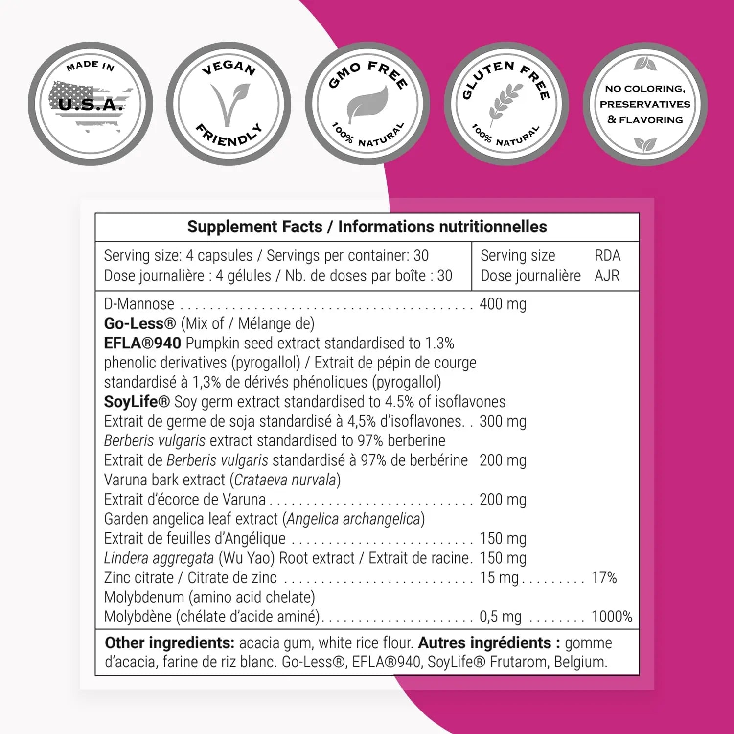 SuperSmart Complete Uricare (Patented & High Strength) - D-mannose, Go Less Pumpkin Seed, Varuna Bark - for Women & Men | Non-GMO & Gluten Free - 120 Vegetarian Capsules SupersmartAu supplements