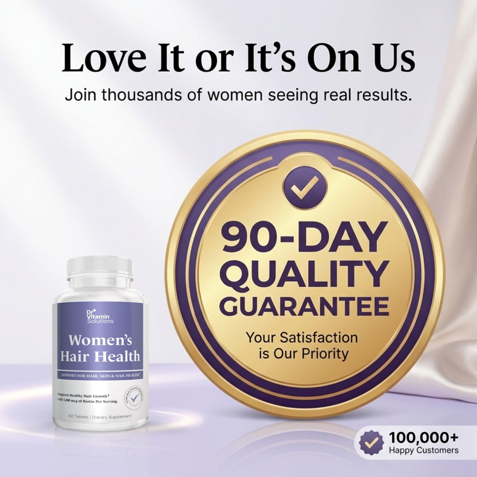 Dr Vitamin Women's Hair Health - Hair, Skin & Nails Support with Biotin & Collagen - 60 Tablets DR VITAMIN SOLUTIONSAu supplements