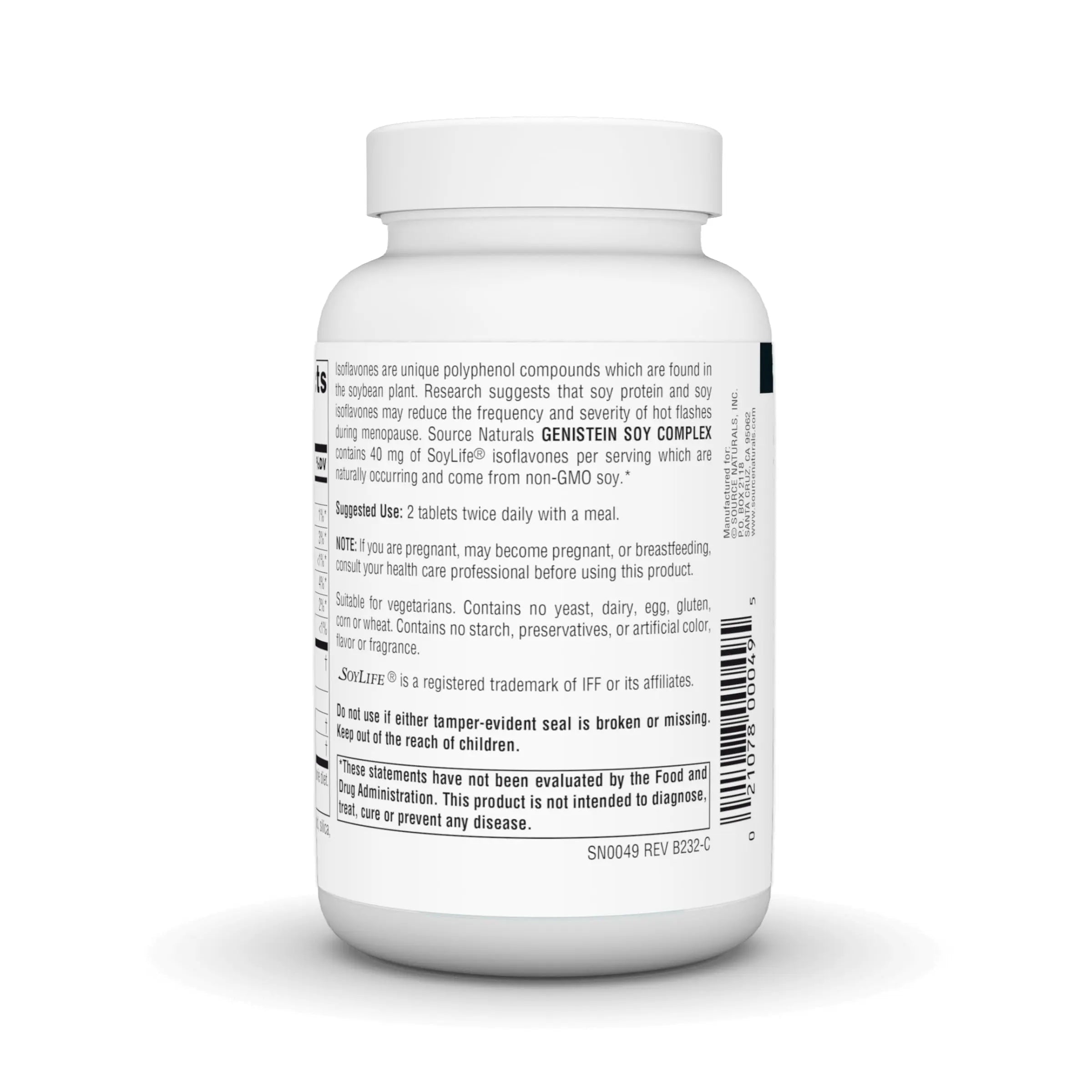 Source Naturals Genistein Soy Complex, 40 mg of SoyLife* - 40 mg, 60 Tablets Source NaturalsAu supplements