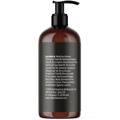 Anti Cellulite Massage Oil for Massage Therapy - Collagen and Stem Cell Skin Tightening M3 NaturalsUS supplements