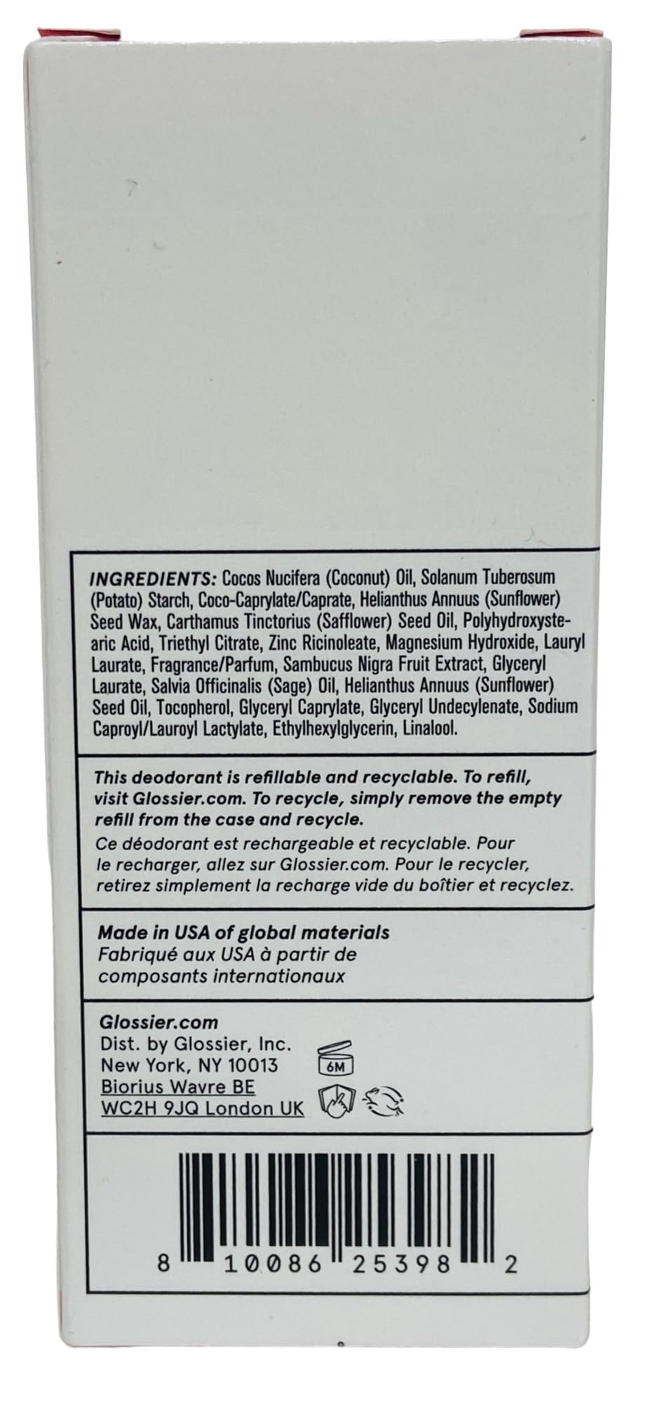 Glossier - Deodorant Refill Stick - Recharge Stick - You 2.2 oz / 65g GlossierAu supplements