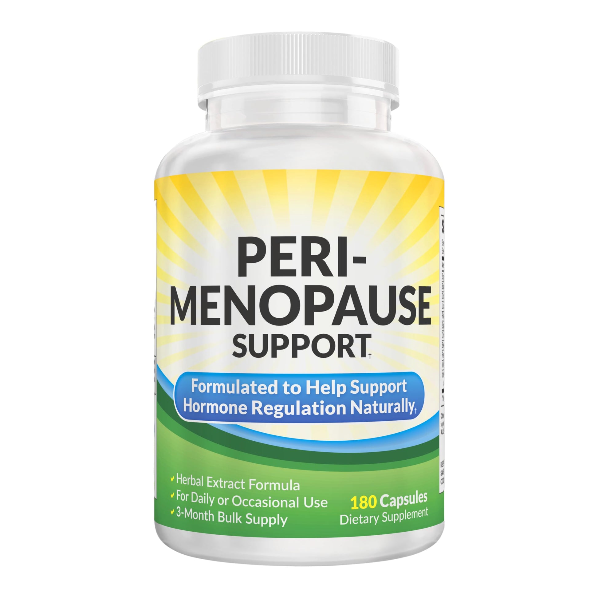 Perimenopause Support (3-Month) Supplement Blend | Women's Health & Hormone Support with 11 Herbs & Extracts | Female Hormonal Balance Supplements | 90-Day Bulk Supply | 180 Capsules Elevate Recovery SupplementsAu supplements