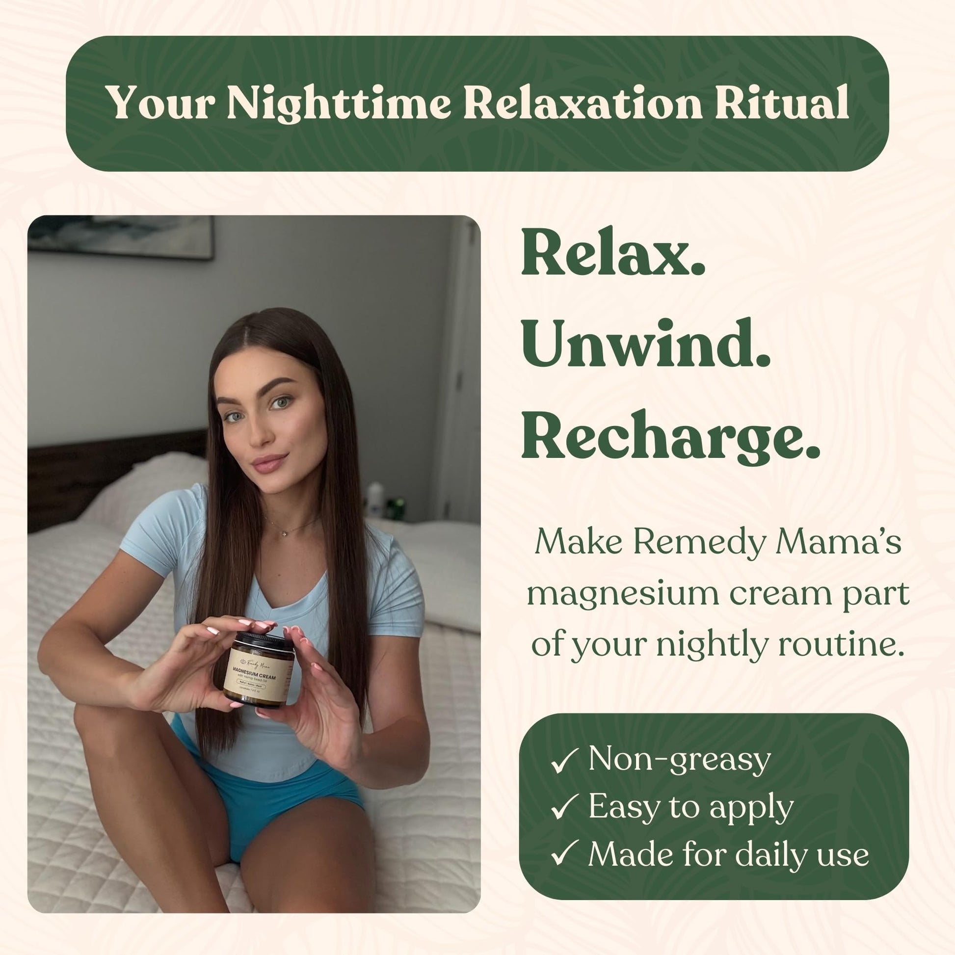Remedy Mama Magnesium Cream for Sleep, Cramps & Muscle Soreness – with Hemp Seed Oil, Jojoba, Shea & Mango Butter – Natural, Skin-Friendly & Safe for Kids – Lavender – 4oz Glass Jar – Made in Canada Remedy MamaAu supplements