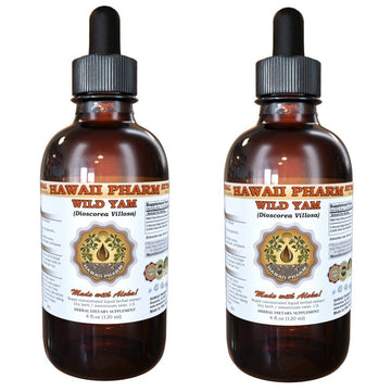 Wild Yam Liquid Extract, Wild Yam (Dioscorea Villosa) Tincture 2x2 oz HawaiiPharmAu supplements