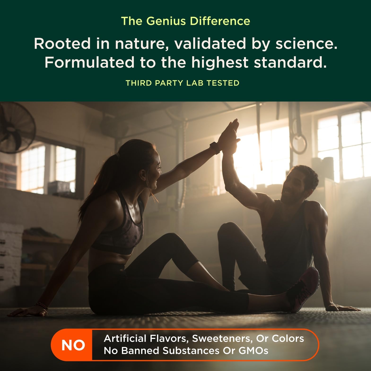 Genius Test, Advanced Testosterone Booster for Men - Natural Stamina, Endurance, Energy & Strength Enhancing Supplement - Lean Muscle Builder, Brain & Libido Support Male Supplements, 120 Veggie Pills The Genius BrandUS supplements