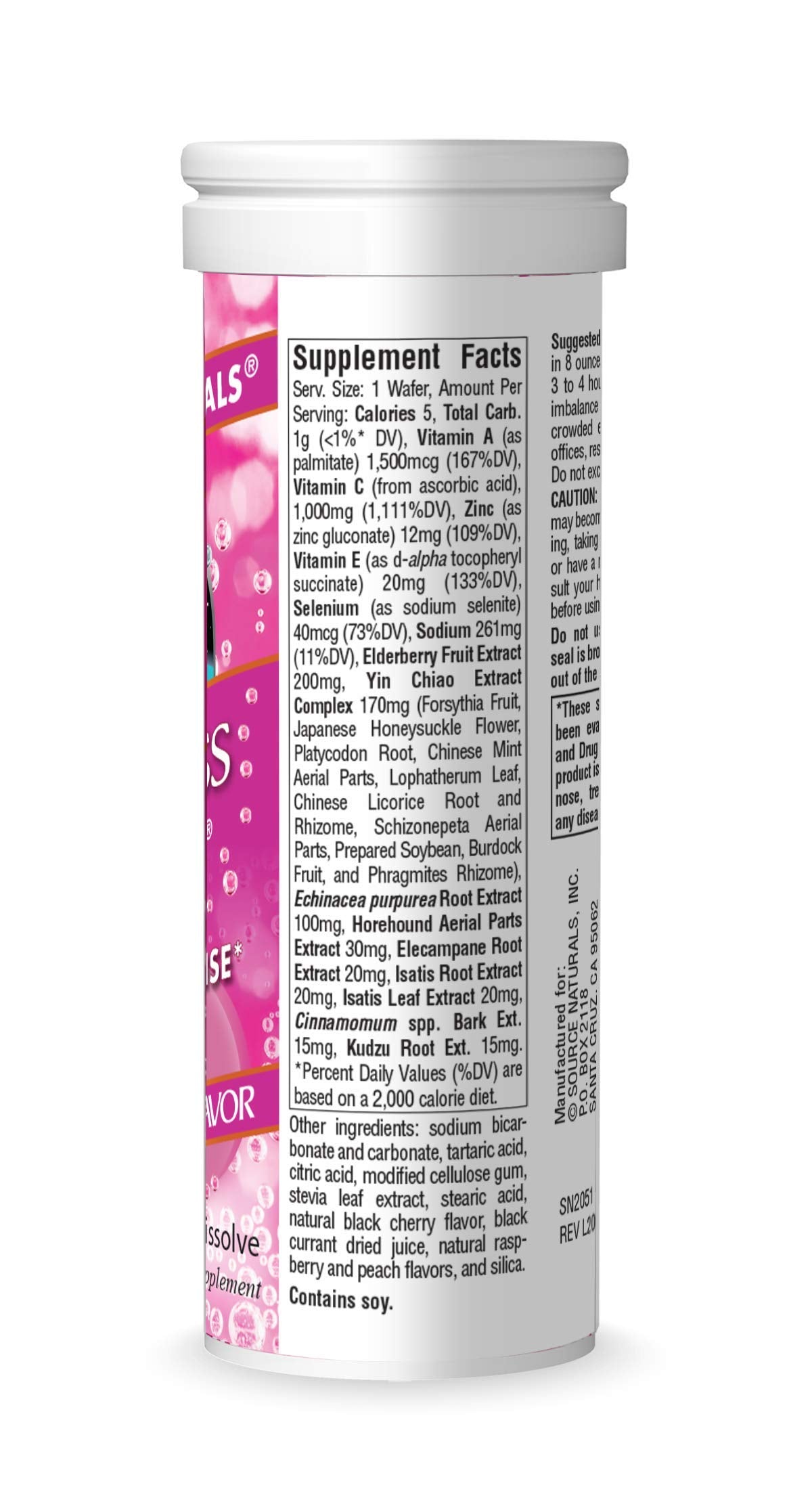 Source Naturals Wellness Fizz, Natural Berry Flavor - 10 Wafers Source NaturalsAu supplements