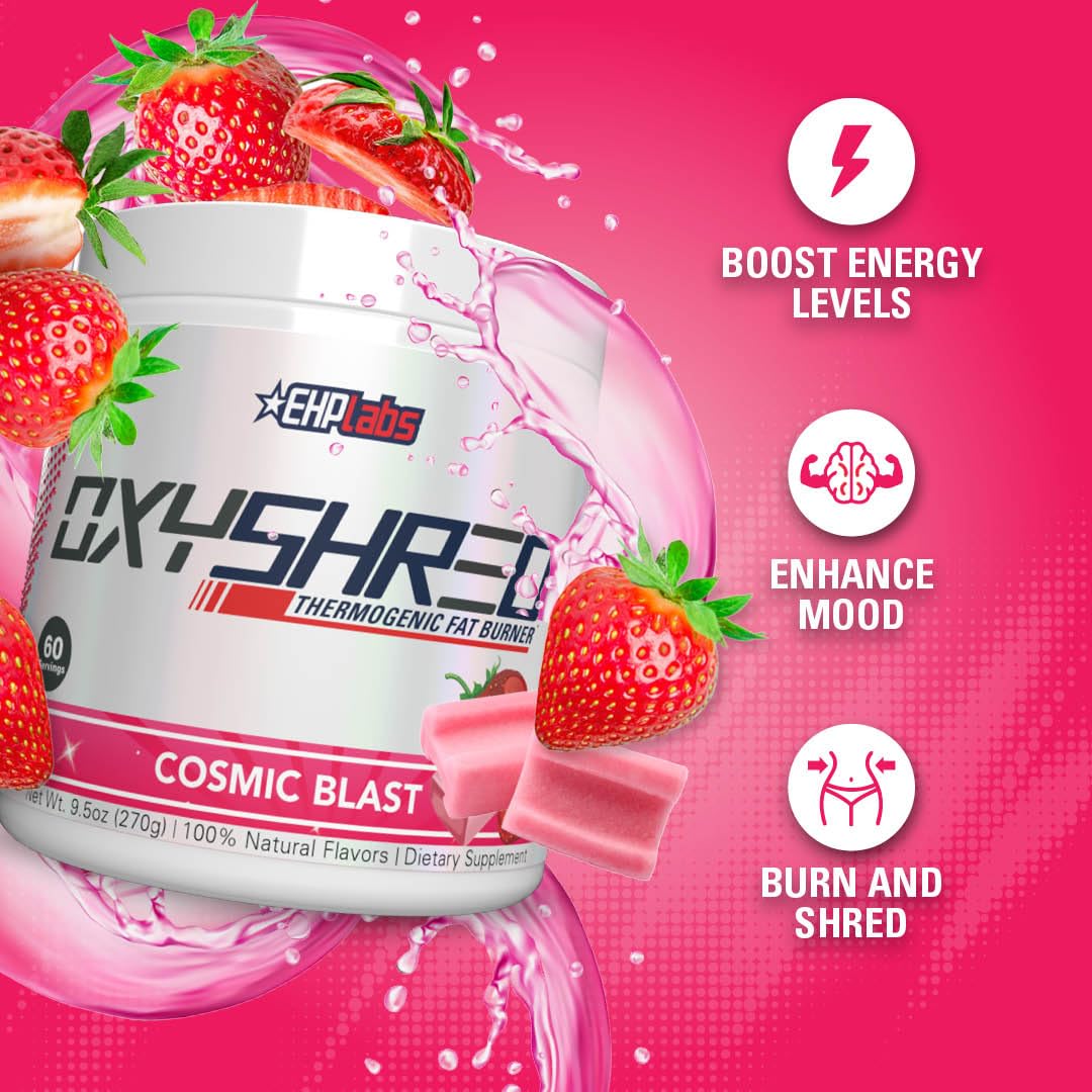 EHPlabs OxyShred Thermogenic Shredding Supplement - Clinically Proven Pre Workout EHP LabsUS supplements