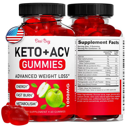 Desi Buy Keto ACV Gummies Advanced Wеight Lоss, Boost Metаbolism with Apple Cider Desi BuyUS supplements