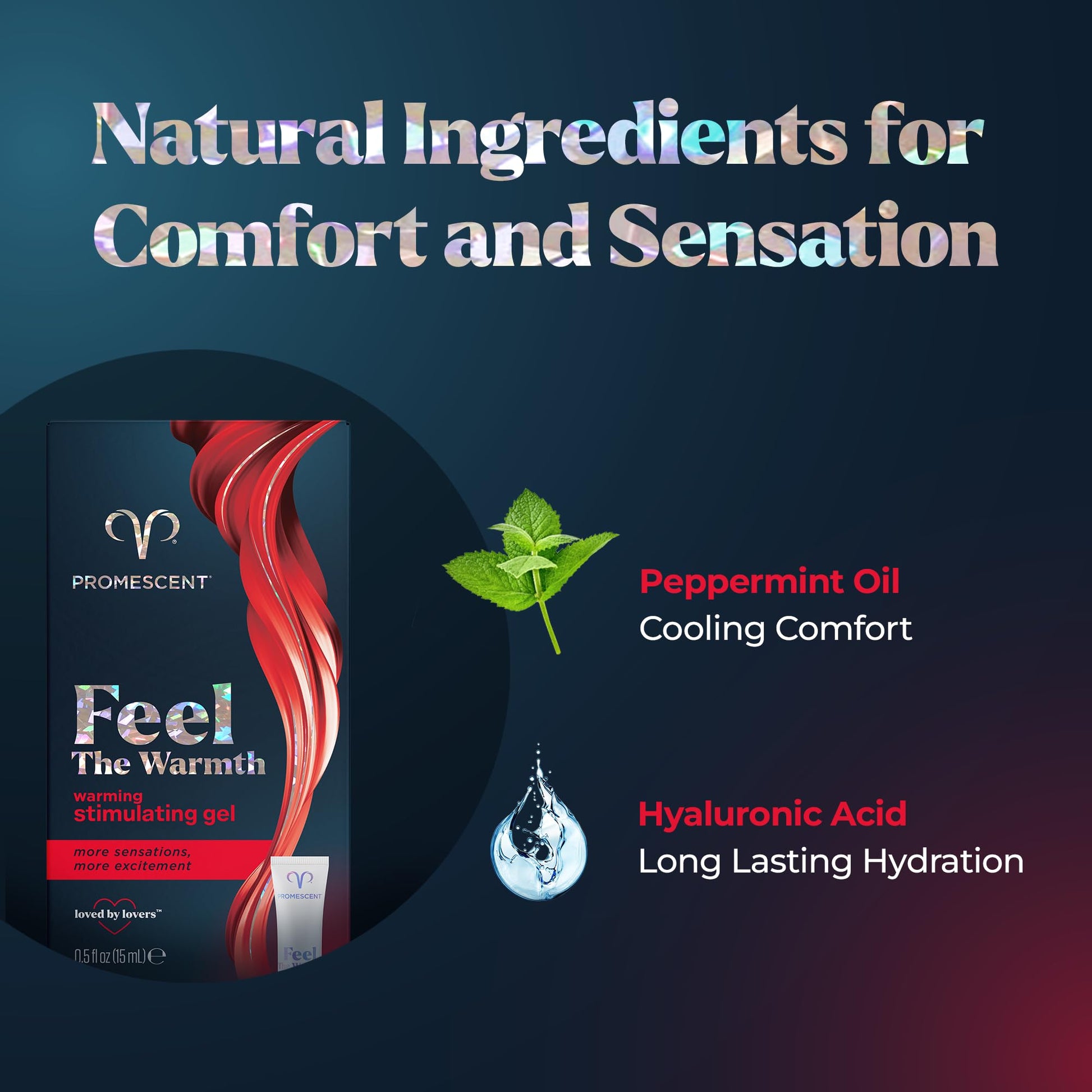 Promescent Warming Gel for Women, Personal Gel for Her, Intimate Lube, Non-Sticky Warming Lubricant, 75 Applications (15ml) PromescentAu supplements
