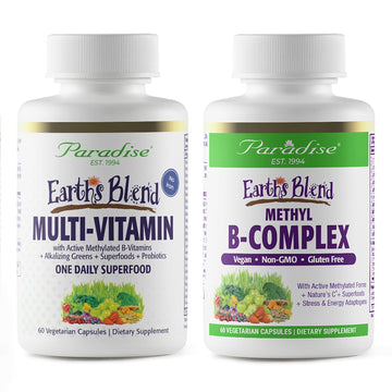 Paradise Herbs Earth's Blend Once Daily Multivitamin & B-Complex Bundle Paradise HerbsAu supplements