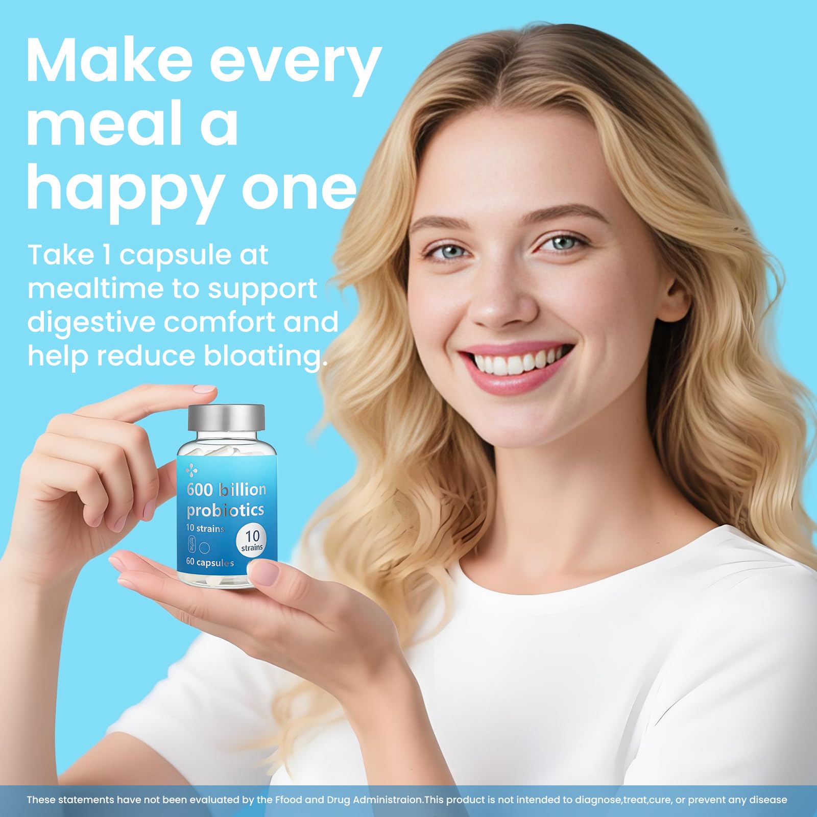 LOUDSAY Probiotics 60 Billion CFU - 10 Strains - Immune, Digestive & Gut Health - Supports Occasional Constipation, Diarrhea, Gas & Bloating - for Women & Men - 60 ct LOUDSAYAu supplements