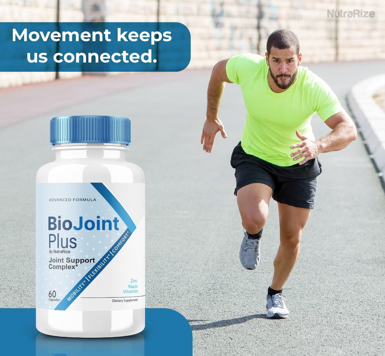 BioJoint Plus - BioJoint Plus Advanced Joint Support Formula, BioJoint Supplement, BioJoint Maximum Strength Pills for Joint Wellness and Mobility, Bio Joint Plus Reviews (60 Capsules) NutraRizeAu supplements