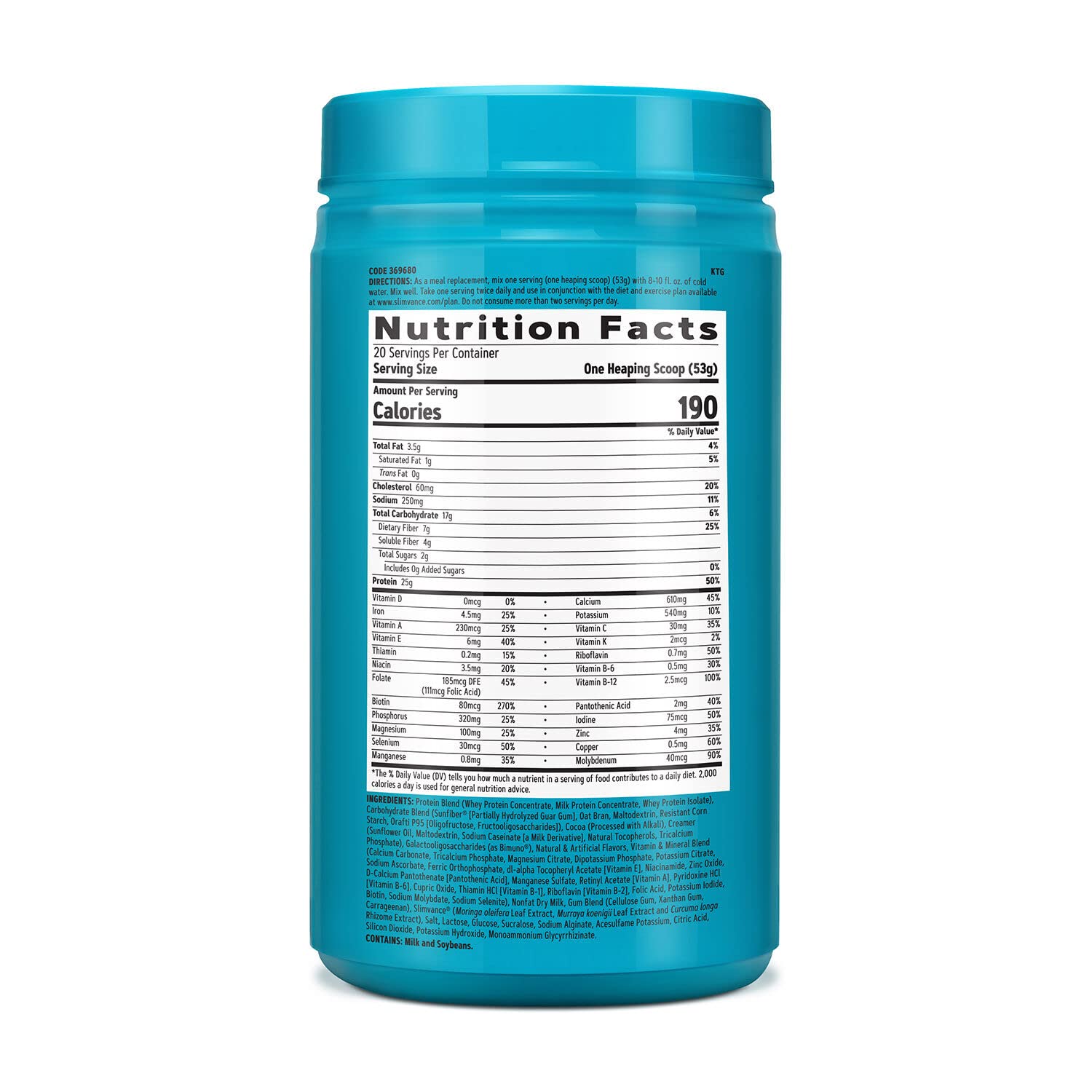 GNC Total Lean Shake + Slimvance | Caffeine Free Protein Powder, Helps Reduce Body GNCUS supplements