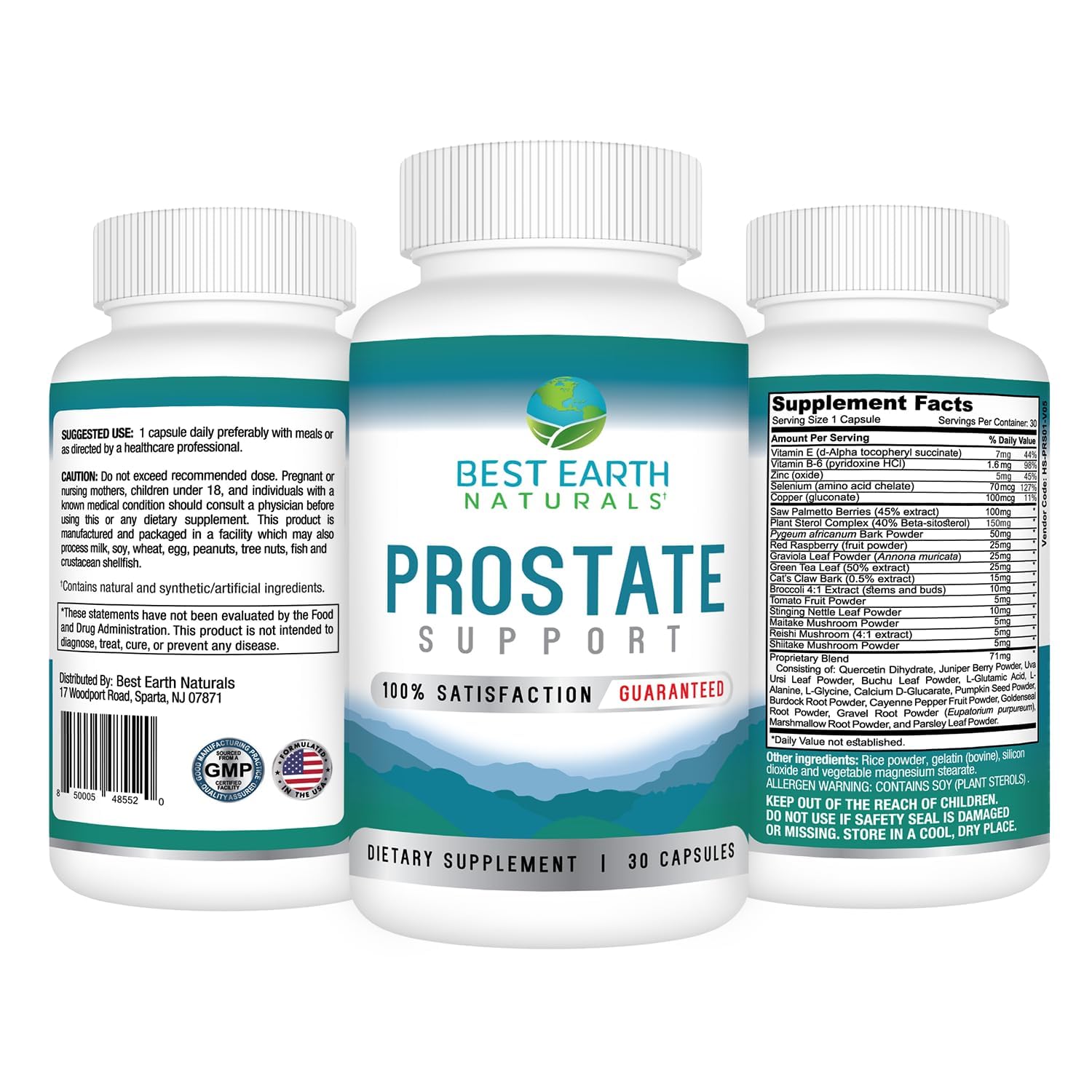 Best Earth Naturals Prostate Support Supplement for Men - Prostate Support - 30 Day Supply Best Earth NaturalsAu supplements