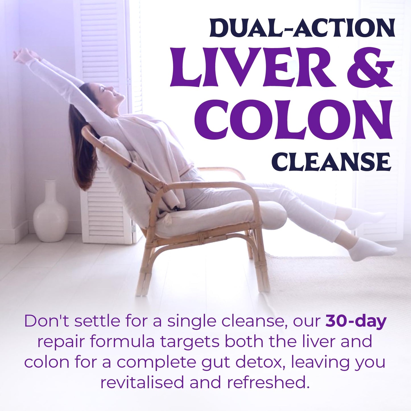 Liver Cleanse Detox & Repair with Colon Cleanse - Milk Thistle, Dandelion Root, Psyllium Husk Fiber NutrebUS supplements